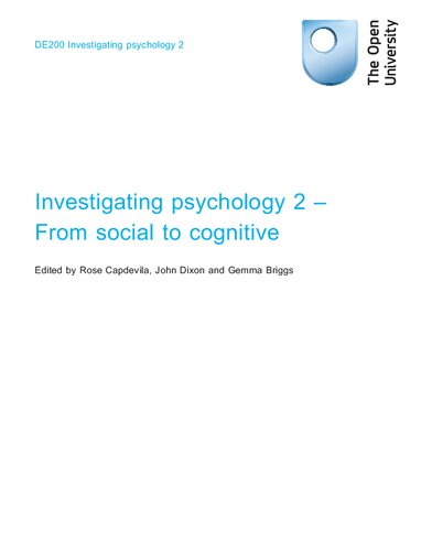Investigating Psychology 2 - From Social to Cognitive