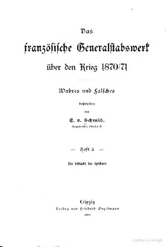 Die Schlacht bei Spichern