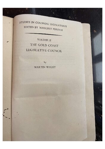 GOLD COAST LEGISLATIVE COUNCIL