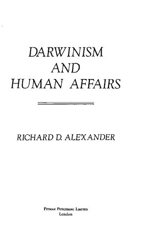 Darwinism and Human Affairs