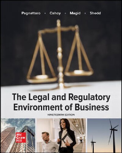 The Legal and Regulatory Environment of Business