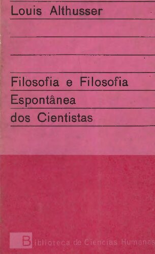 Filosofia e Filosofia Espontânea dos Cientistas