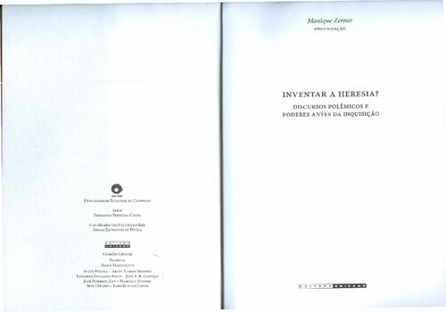 Inventar a heresia?: discursos polêmicos e poderes antes da inquisição