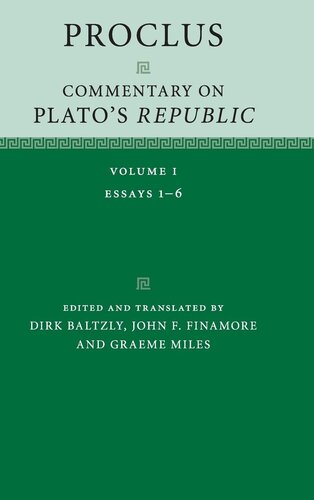 Proclus - Commentary on Plato Republic: Volume 1