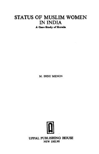 Status of Muslim Women in India: A Case Study of Kerala