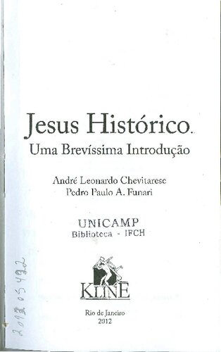 Jesus Histórico Uma Brevíssima Inotrdução