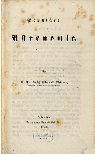 Populäre Astronomie