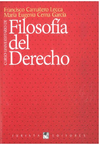 CURSO UNIVERSITARIO DE FILOSOFÍA DEL DERECHO
