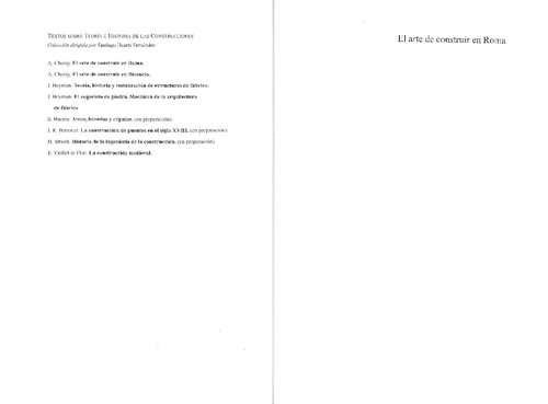 El arte de construir en Roma