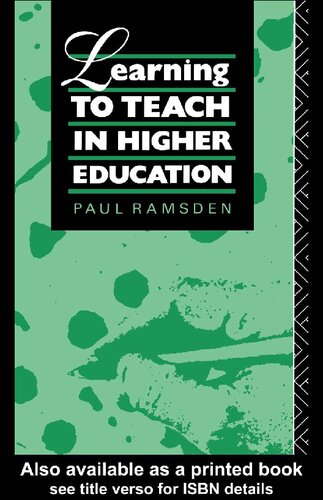 Learning to teach in higher education