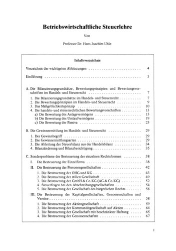 Betriebswirtschaftliche steuerlehre
