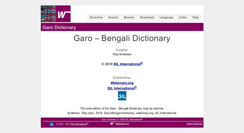Garo – Bengali Dictionary
