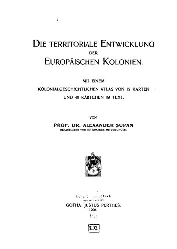 Die territoriale Entwicklung der europäischen Kolonien