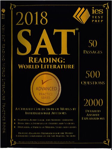 2018 IES SAT Reading: World Literature Practice Book (Advanced Practice)