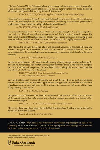Christian Ethics and Moral Philosophy An Introduction to Issues and Approaches.