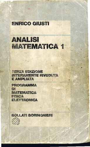 Analisi matematica (Vol. 1)
