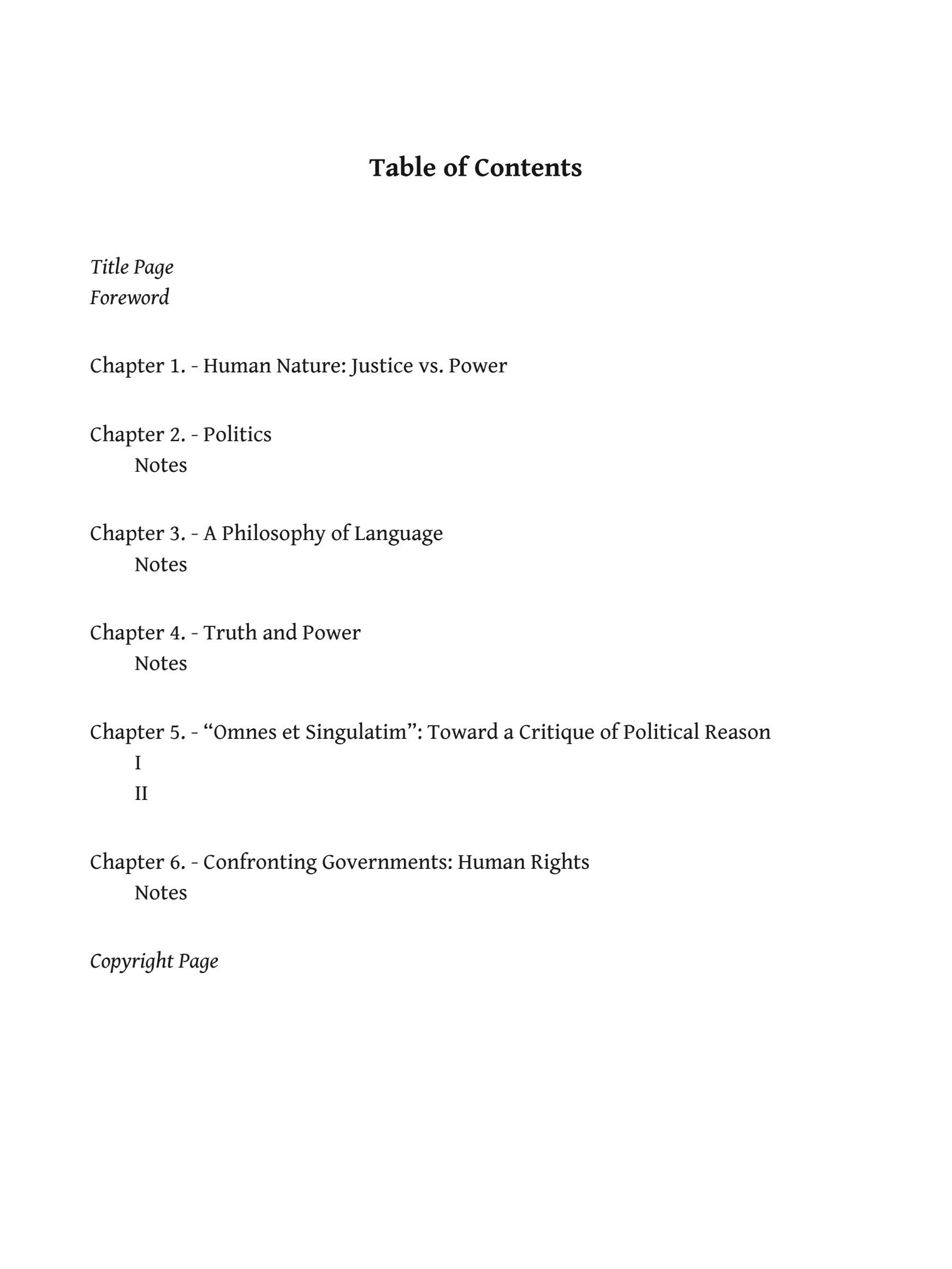 The Chomsky-Foucault Debate: On Human Nature