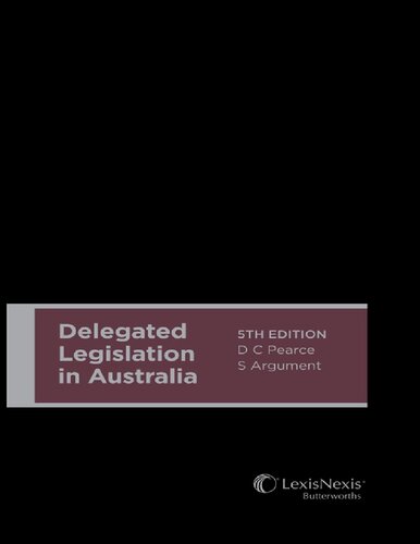 Delegated Legislation in Australia