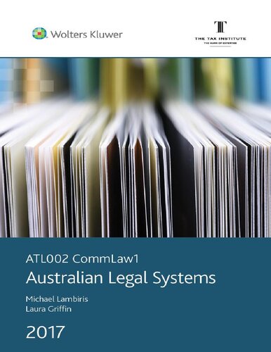 ATL002 CommLaw1 : Australian legal systems