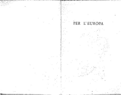 Per l'Europa