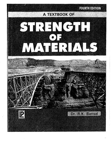A Textbook of Strength of Materials
