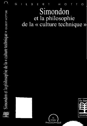Simondon et la philosophie de la "culture technique"