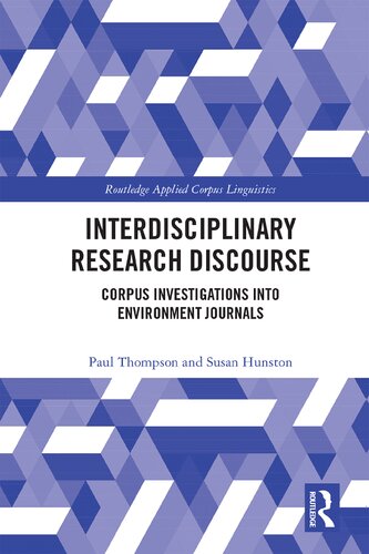 Interdisciplinary Research Discourse: Corpus Investigations into Environment Journals