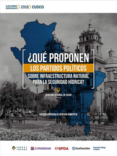 ¿Qué proponen los partidos políticos sobre infraestructura natural para la seguridad hídrica? : Gobierno Regional de Cusco