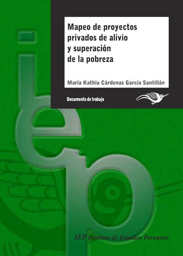 Mapeo de proyectos privados de alivio y superación de la pobreza