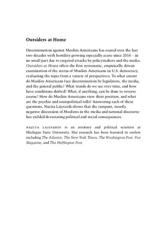 Outsiders at Home: The Politics of American Islamophobia
