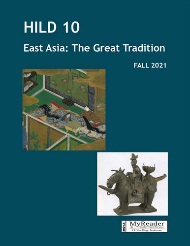 HILD 10 East Asia: The Great Tradition Reader Fall 2021