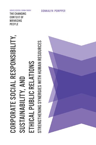 Corporate social responsibility, sustainability and ethical public relations strengthening synergies with human resources