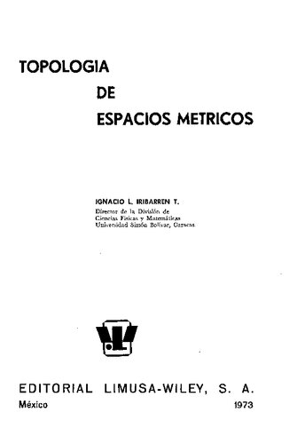 Topología de Espacios Métricos