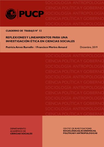Reflexiones y lineamientos para una investigación ética en Ciencias Sociales