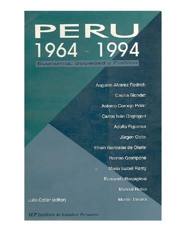 Peru, 1964-1994: Economia, sociedad y politica