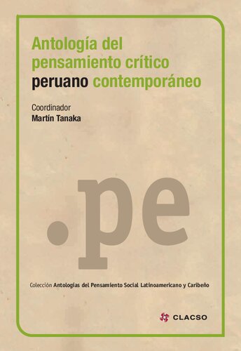 Antología del pensamiento crítico peruano contemporáneo