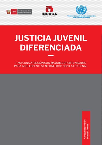 Justicia juvenil diferenciada : hacia una atención con mayores oportunidades para adolescentes en conflicto con la ley penal.
