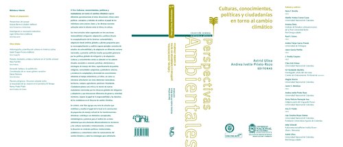 Culturas, conocimientos, políticas y ciudadanías en torno al cambio climático