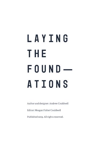 Laying the Foundations: A book about design systems