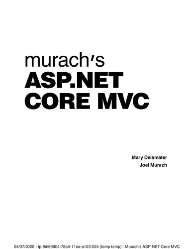 Murach's ASP.NET Core MVC