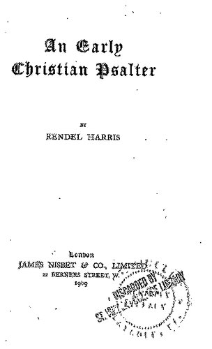 An Early Christian Psalter