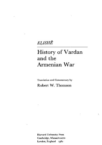 History of Vardan and the Armenian War