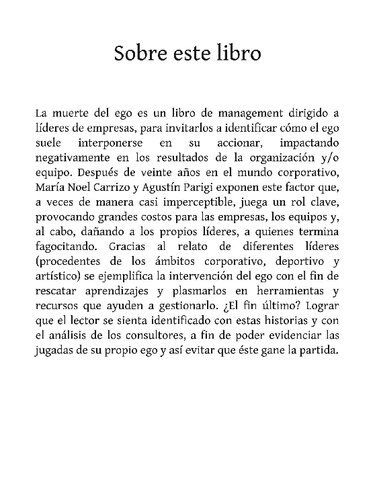 La muerte del ego como camino al liderazgo