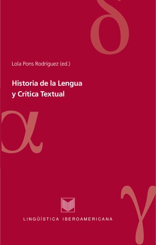 Historia de la lengua y crítica textual