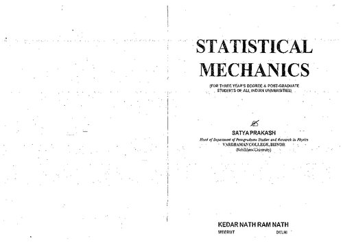 Statistical Mechanics