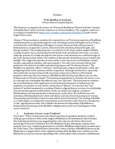 Woke Buddhas of Academia