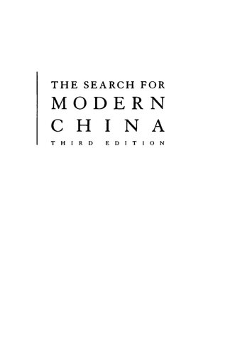 The Search For Modern China