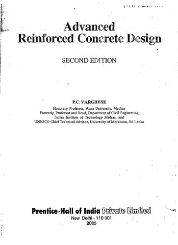 Advanced Reinforced Concrete Design, 2Nd Edition
