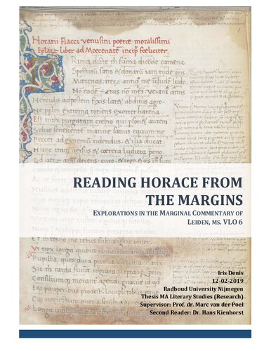 Reading Horace from the margins explorations in the marginal commentary of Leiden, Ms. VLO 6