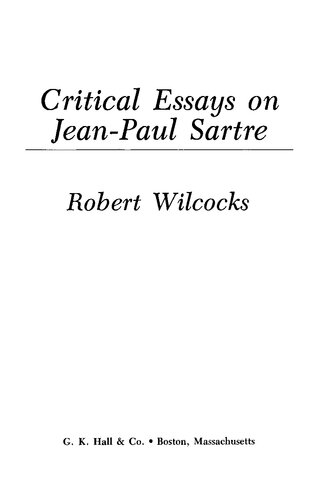 Critical Essays on Jean-Paul Sartre